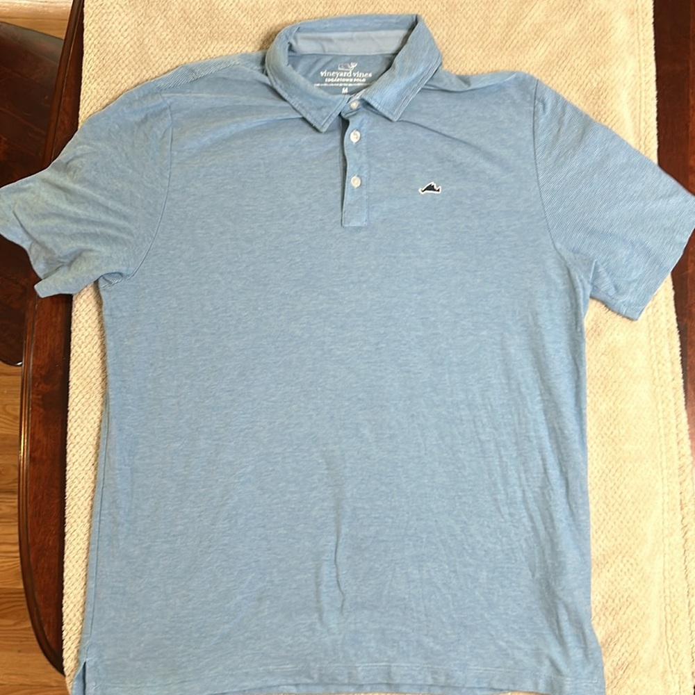 Men’s Vineyard Vines Edgartown Polo blue shirt size Medium
